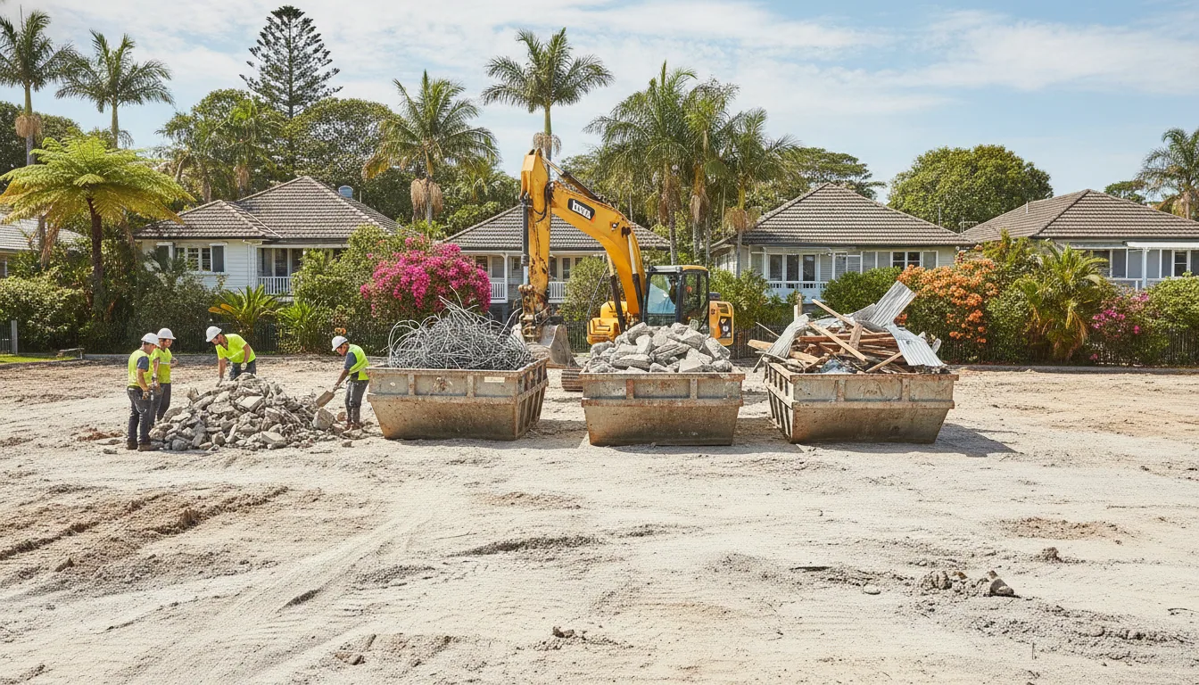 Tweed Heads Demolition team at work in Tweed Heads